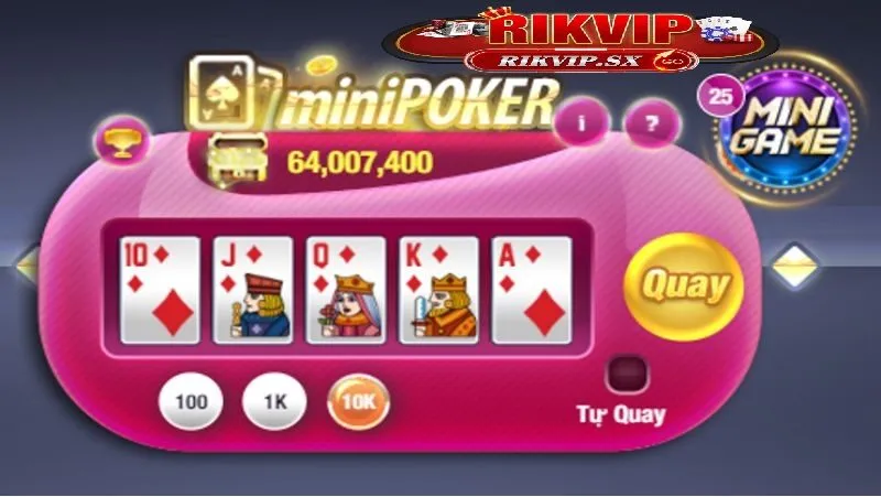 Tại sao nên chọn Mini Poker trên Rikvip